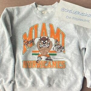 Miami Hurricanes Gray Sweater